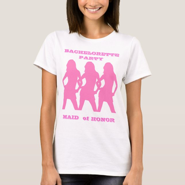 Bachelorette Party maid of honor T-shirt (Framsida)