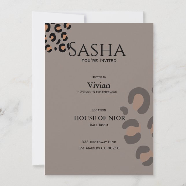 Bachelorette Party mode diva-tidskriften Inbjudningar (Baksida)