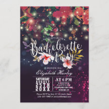 Bachelorette Party Möhippa Burgundy Blommigt