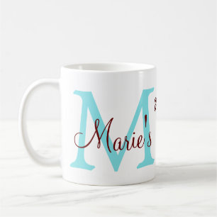 Bachelorette Party monogram add namn date ställe s Kaffemugg