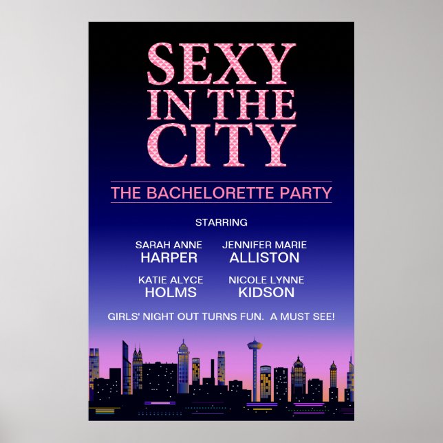 Bachelorette Party Movie Poster (Framsidan)