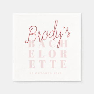 Bachelorette Party Napkins - Brody Pappersservett