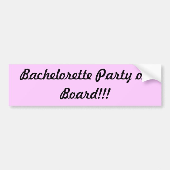 Bachelorette Party on Board Bildekal (Framsidan)