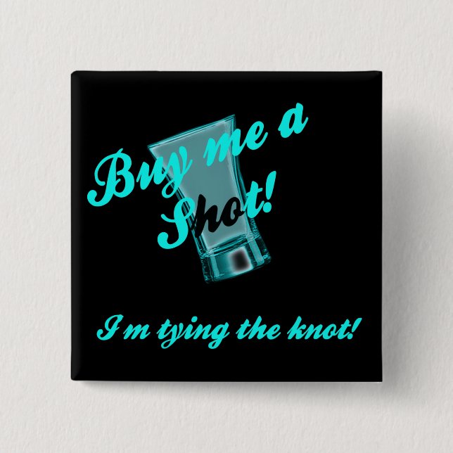 Bachelorette Party Pin Back Button Knapp (Framsida)