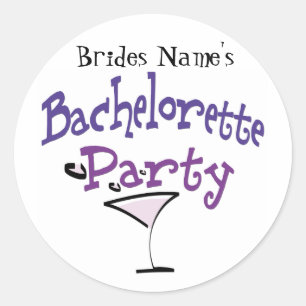Bachelorette Party Runt Klistermärke