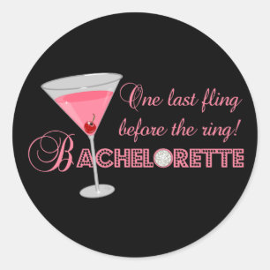 Bachelorette Party Runt Klistermärke