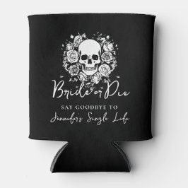 Bachelorette Party Skull Roses Black Bride or Die