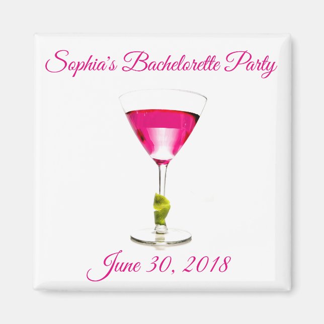 Bachelorette Party Tack Souvenir Magnet (Framsidan)