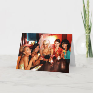 Bachelorette Party Toast Helgkort
