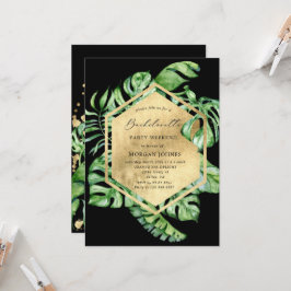 Bachelorette Party Tropical Foliage-inbjudan