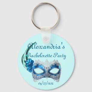 "Bachelorette party" - turkos maskerar Nyckelring