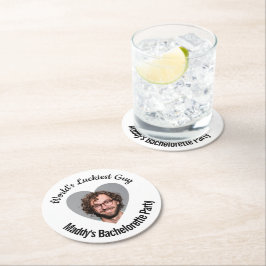 Bachelorette Party Underlägg World's Luckiest Guy Papper Rund