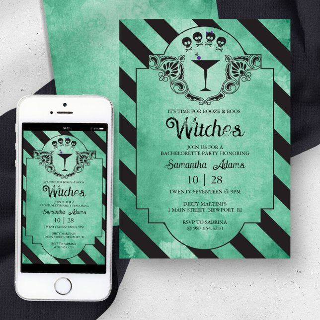 Bachelorette Party Vuxen Halloween-inbjudningar Inbjudningar (Skapare uppladdad)