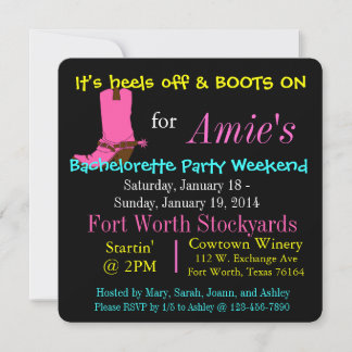 BACHELORETTE PARTY WEEKEND INVITE INBJUDNINGAR