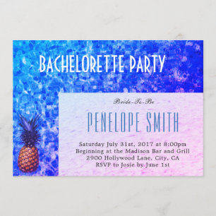 Bachelorette partyinbjudan - bassäng/Themed sommar Inbjudningar