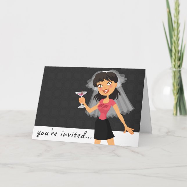 Bachelorette partyinbjudan inbjudan (Framsida)