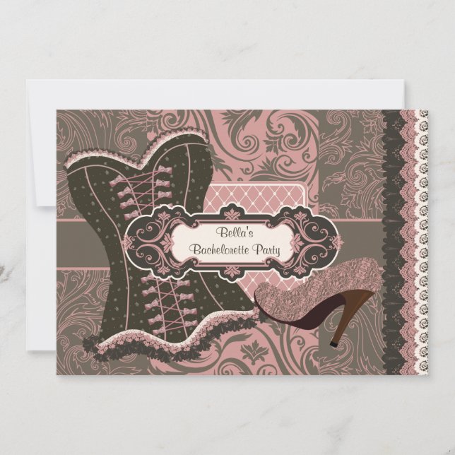 Bachelorette partyinbjudan inbjudningar (Framsida)