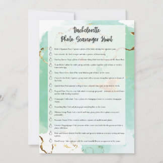 Bachelorette Photo Scavenger Hunt Inbjudningar