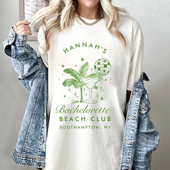 Bachelorette Retro Modern Minimalist Bridesmaid T Shirt (Skapare uppladdad)