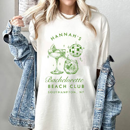 Bachelorette Retro Modern Minimalist Bridesmaid T Shirt