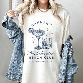 Bachelorette Retro Modern Minimalist Bridesmaid T Shirt
