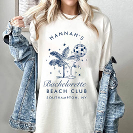 Bachelorette Retro Modern Minimalist Bridesmaid T Shirt