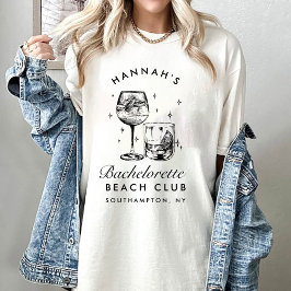 Bachelorette Retro Modern Minimalist Bridesmaid T Shirt