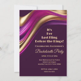 Bachelorette:s sista fluga före Ringar- Inbjudningar