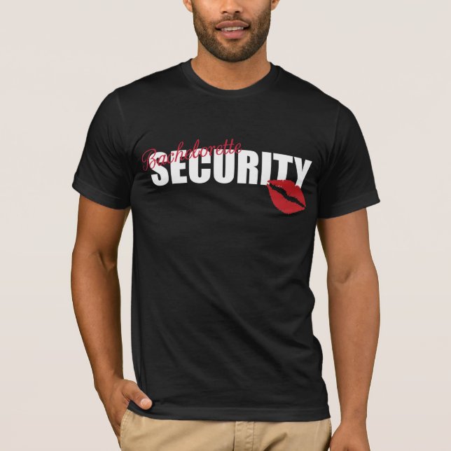Bachelorette Security (endast framsidan) T-shirt (Framsida)