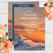 Bachelorette Skiing Helg Internationell inbjudan