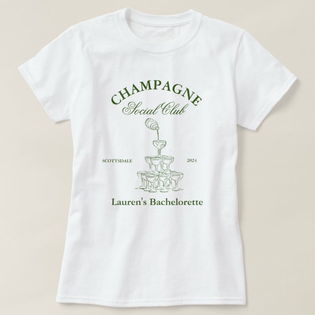 Bachelorette Social Klubb T-Shirt (Design framsida)