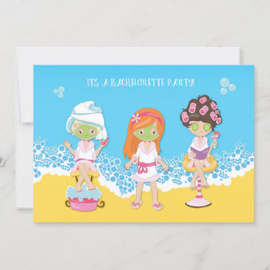Bachelorette Spa Party Inbjudningar