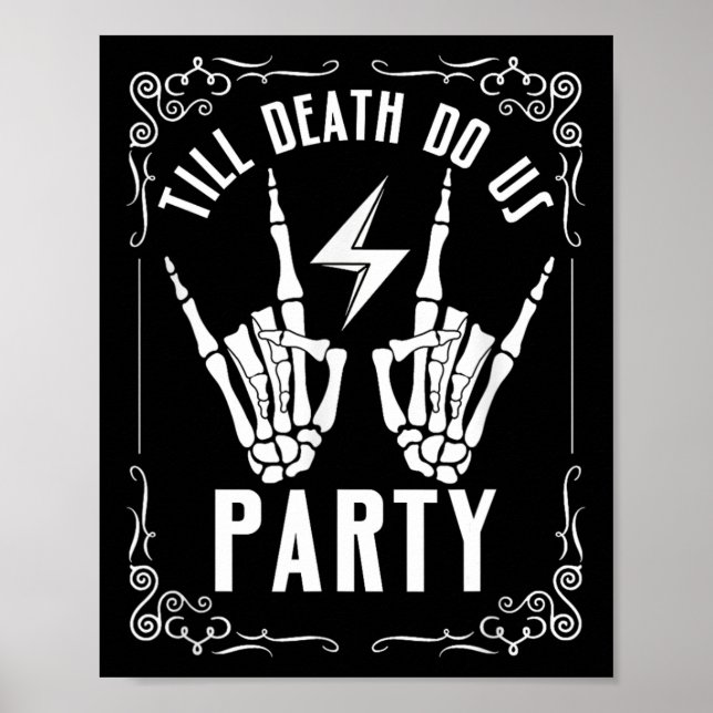 Bachelorette till Döden Do US Party Skeleton Hand Poster (Framsidan)