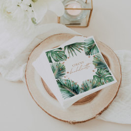 Bachelorette Tropical & Diamond Modern Pappersservett