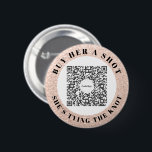 Bachelorette Venmo QR-kod Köp en brud. Knapp<br><div class="desc">Se till att bruden inte behöver betala en enda dryck med underbara knappen för Bachelorette Party Venmo QR-koden! Köp en för hela bachelorettpartiet! Lägg bara till en egen QR-kodavbildning för Venmo, PayPal eller Pengarar App. Alla vid party kan enkelt söka igenom denna QR-kod och överföra höger till ditt konto! Så...</div>