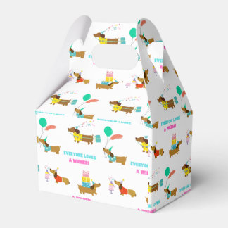 Bachelorette Wiener och Dachshund Thmet Party Box Presentaskar