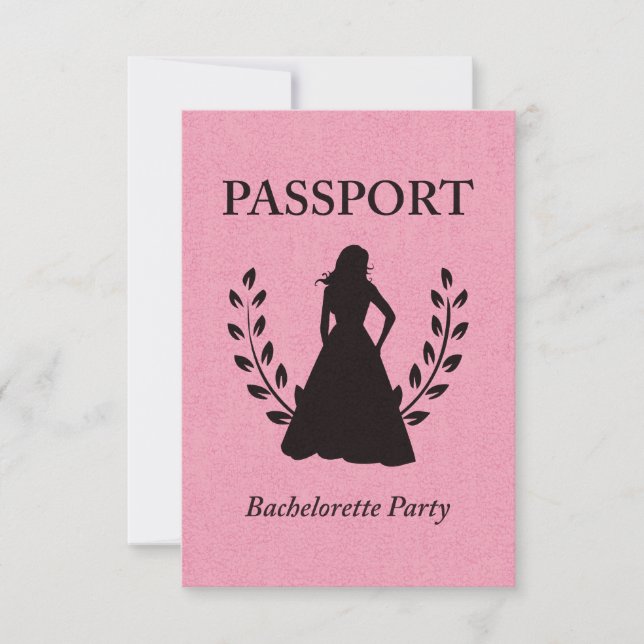 bachelorettepartypass inbjudningar (Framsida)