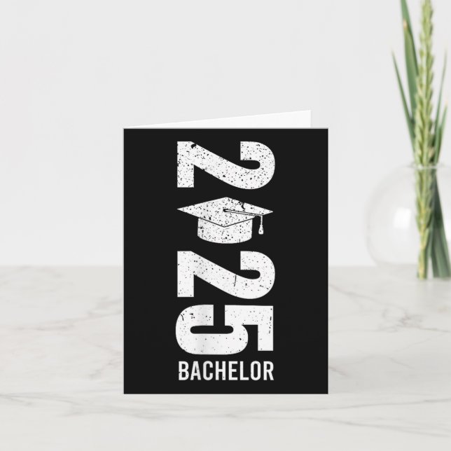 Bachelors Degree Bachelor 2025 Bachelor Party Grad Kort (Framsida)