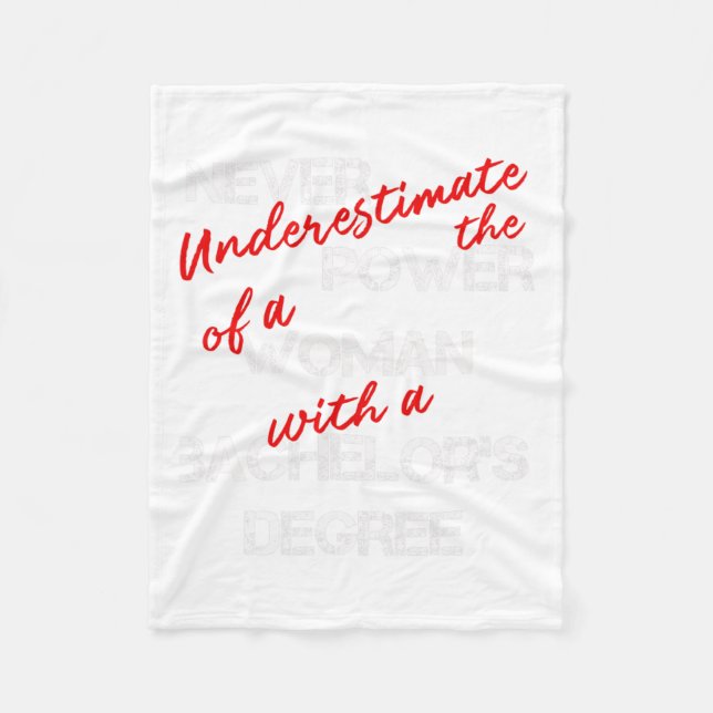 Bachelors Degree Studenten Diploma Firande Fleecefilt (Framsidan)