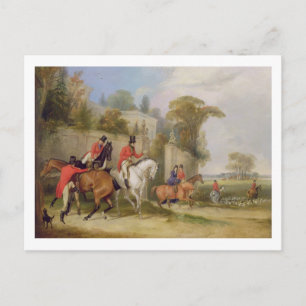 Bachelor's Hall, The Meet, 1835 (olja på canvas) Vykort