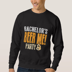 Bachelors öl till mig! Retro rolig t-shirt present Lång Ärmad Tröja