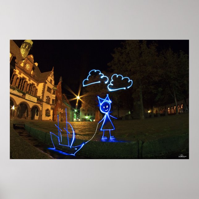 Bächlezauber bei Nacht Poster (Framsidan)