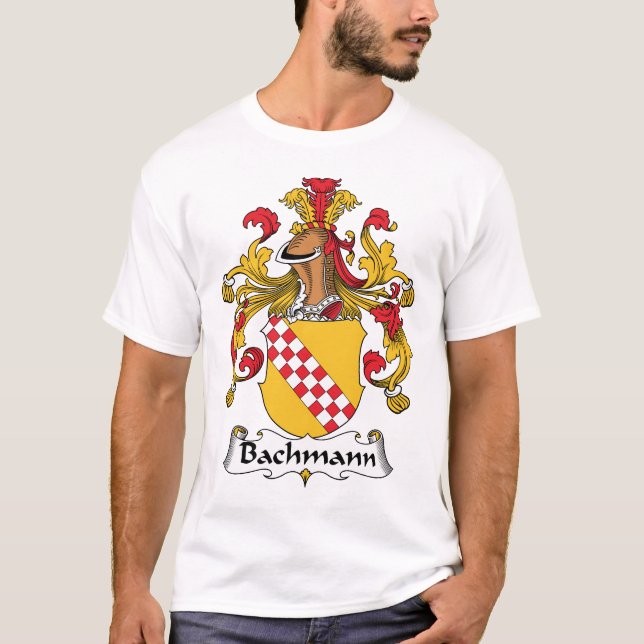 Bachmann familjvapensköld t-shirt (Framsida)