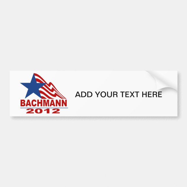 Bachmann för presidenten 2012 bildekal (Framsidan)