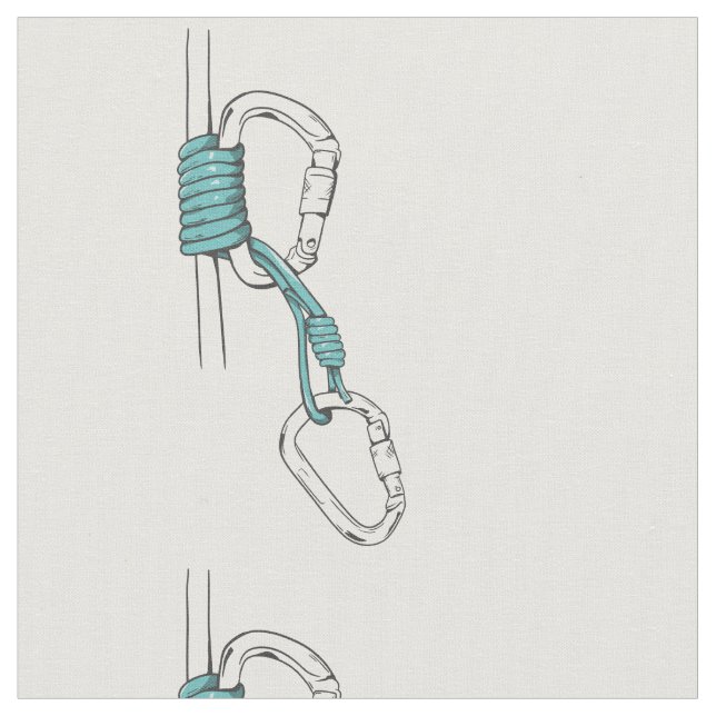 Bachmann Knot klättning Prusik Hitch Tyg (Närbild)