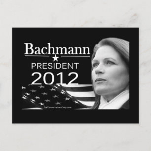Bachmann som president vykort