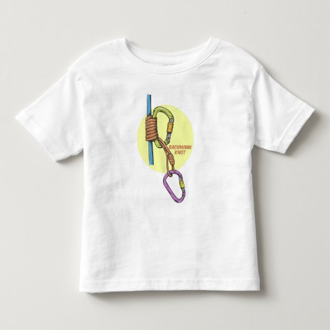 Bachmann Sten klättrande Prusik hitch T Shirt (Framsida)