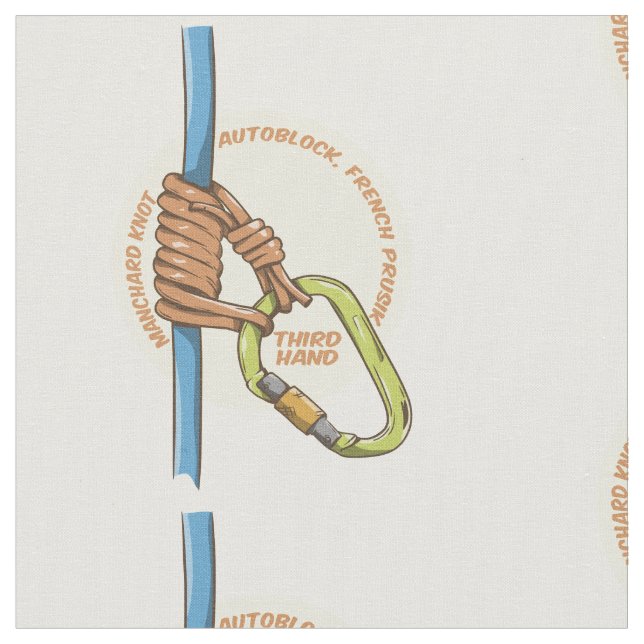 Bachmann Sten klättrande Prusik Tyg (Närbild)