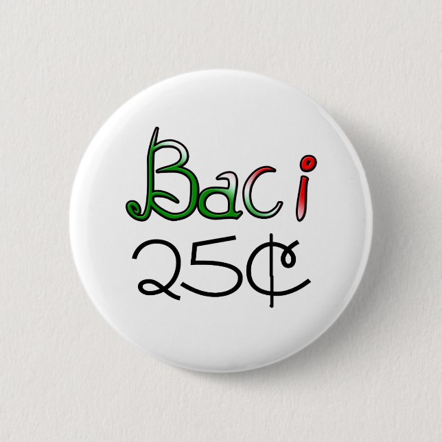 Baci (kyssar) 25 Cents Knapp (Framsida)