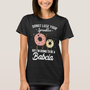 Bacia polsk mormor graviditet baby tillkännagivand t shirt